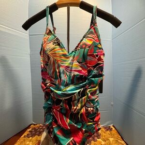 Aqua Green Vibrant One Piece Swimsuit